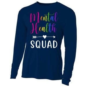 Mental Health Squad Awareness Colorful Cooling Performance Long Sleeve Crew