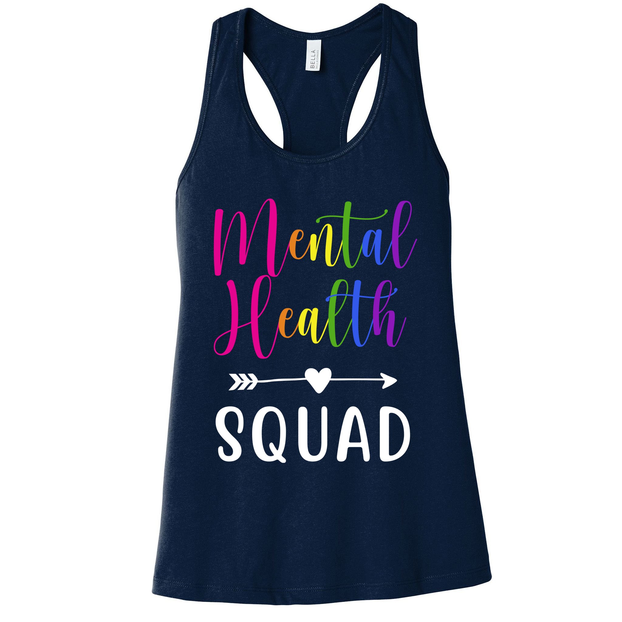 Mental Health Squad Awareness Colorful Womens Tank Top