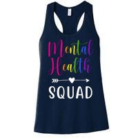 Mental Health Squad Awareness Colorful Women's Racerback Tank