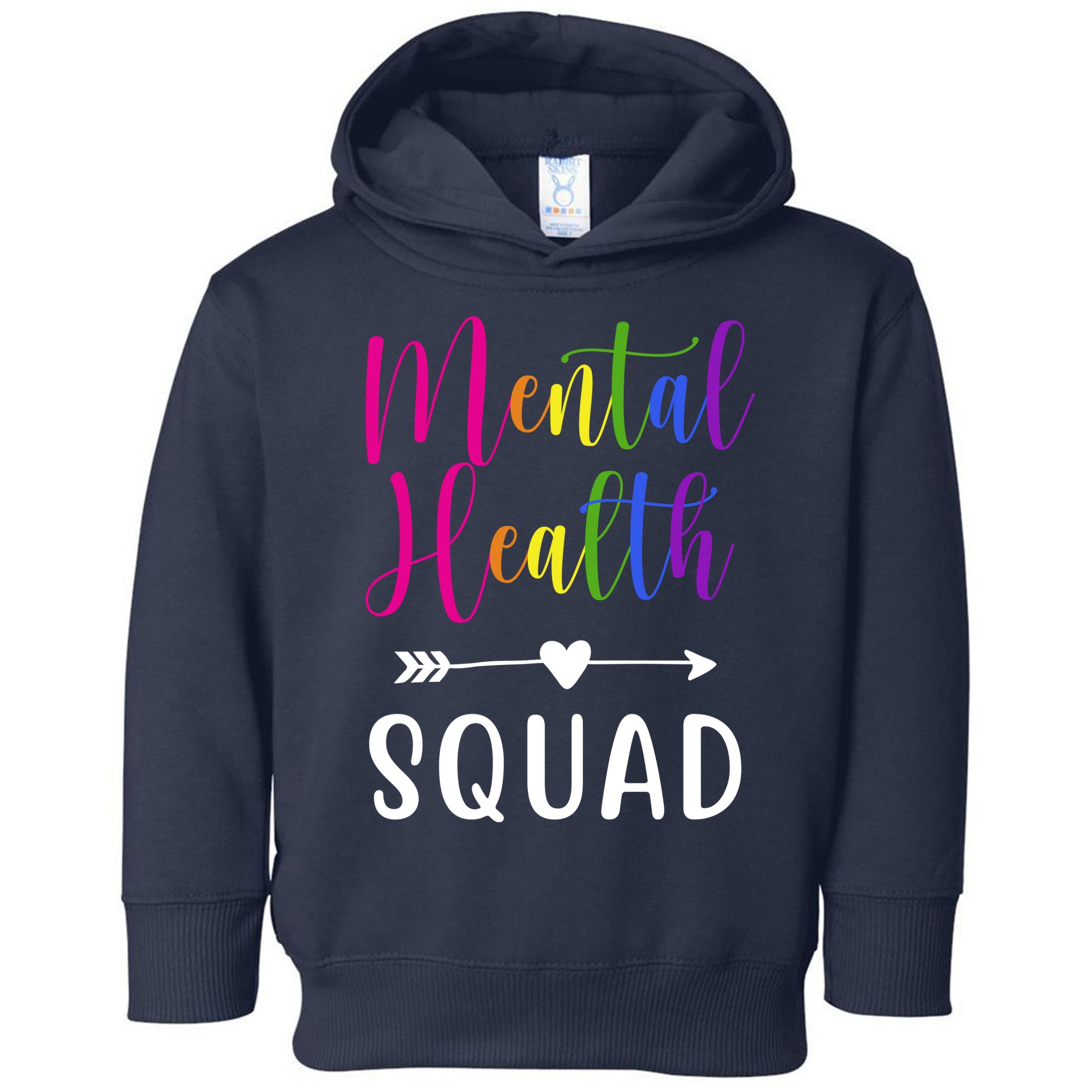 Mental Health Squad Awareness Colorful Toddler Hoodie
