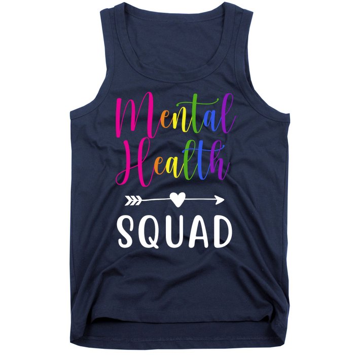 Mental Health Squad Awareness Colorful Tank Top