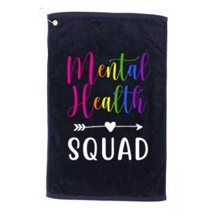 Mental Health Squad Awareness Colorful Platinum Collection Golf Towel