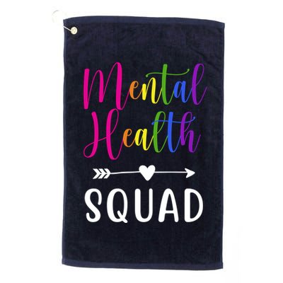 Mental Health Squad Awareness Colorful Golf Towel