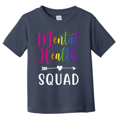Mental Health Squad Awareness Colorful Toddler T-Shirt