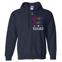 Mental Health Squad Awareness Colorful Full Zip Hoodie