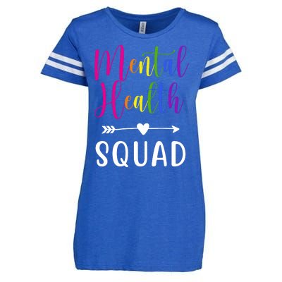 Mental Health Squad Awareness Colorful Enza Ladies Jersey Football T-Shirt