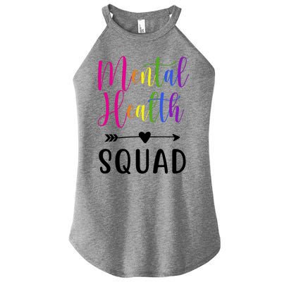 Mental Health Squad Awareness Colorful Women's Perfect Tri Rocker Tank