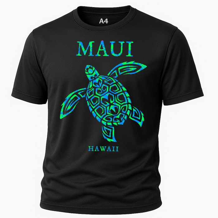 Maui Hawaii Sea Turtle Vacation Souvenir Cooling Performance Crew T-Shirt