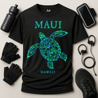 Maui Hawaii Sea Turtle Vacation Souvenir Cooling Performance Crew T-Shirt