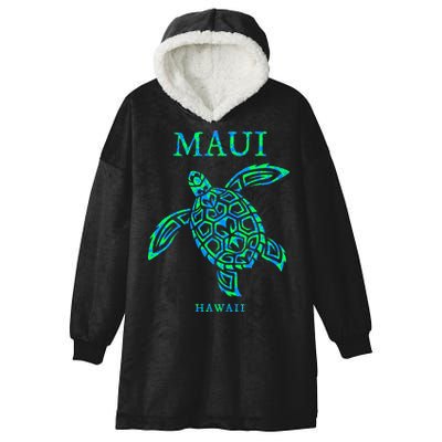 Maui Hawaii Sea Turtle Vacation Souvenir Hooded Wearable Blanket