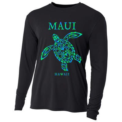 Maui Hawaii Sea Turtle Vacation Souvenir Cooling Performance Long Sleeve Crew