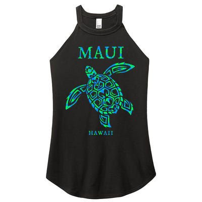 Maui Hawaii Sea Turtle Vacation Souvenir Women's Perfect Tri Rocker Tank