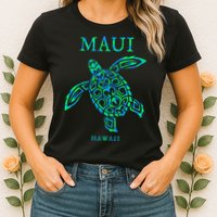 Maui Hawaii Sea Turtle Vacation Souvenir Womens T-Shirt