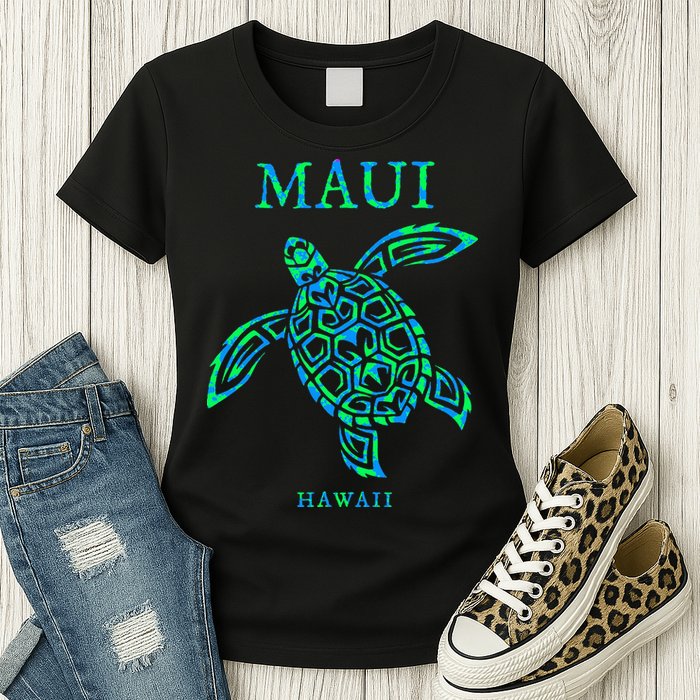 Maui Hawaii Sea Turtle Vacation Souvenir Womens T-Shirt