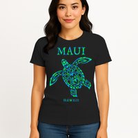 Maui Hawaii Sea Turtle Vacation Souvenir Womens T-Shirt
