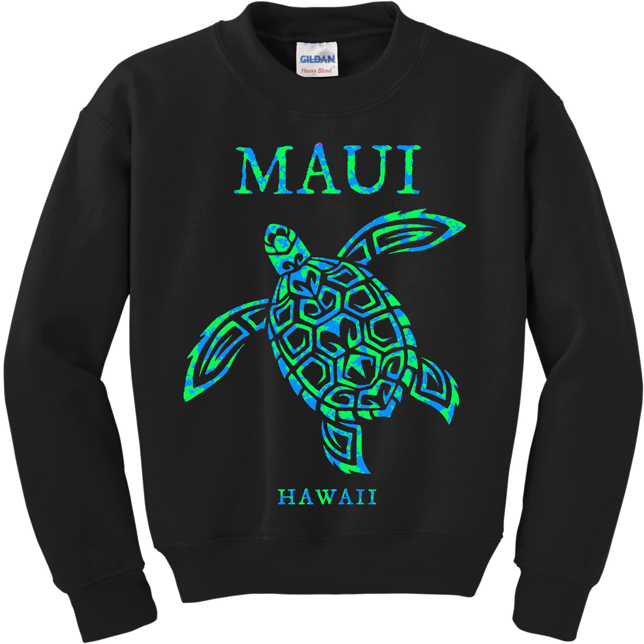 Maui Hawaii Sea Turtle Vacation Souvenir Kids Sweatshirt