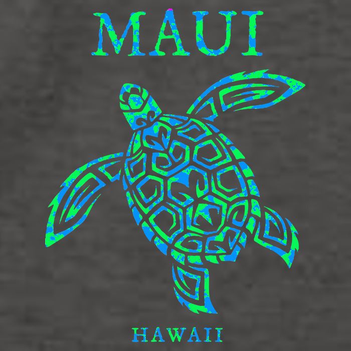 Maui Hawaii Sea Turtle Vacation Souvenir Vector Backpack