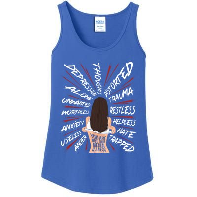 Mental Health Suicide Awareness Depression Uplifting Quotes Gift Ladies Essential Tank