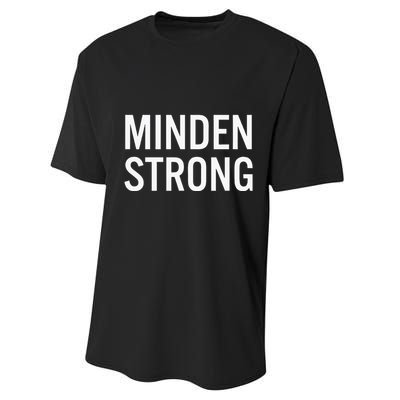 Minden High School Strong Performance Sprint T-Shirt