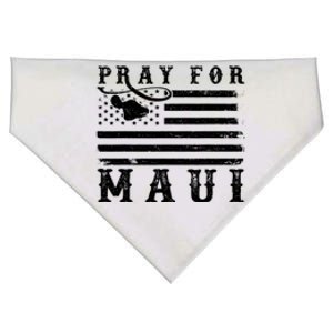 Maui Hawaii Strong American Flag Pray For Maui Gift USA-Made Doggie Bandana