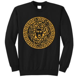 Medusa Head Statue Old Greek Coin Myhtology Sweatshirt