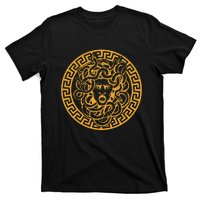 Medusa Head Statue Old Greek Coin Myhtology T-Shirt