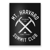 Mount H.A.R.V.A.R.D Summit Club I Climbed Mt H.A.R.V.A.R.D Distressed Poster