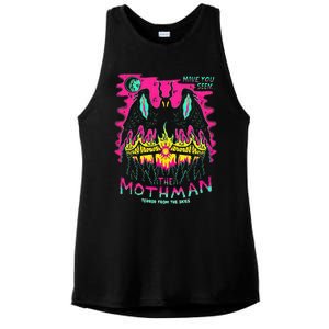 Mothman Halloween Shirts For Witches Wicked Clothes Ladies PosiCharge Tri-Blend Wicking Tank