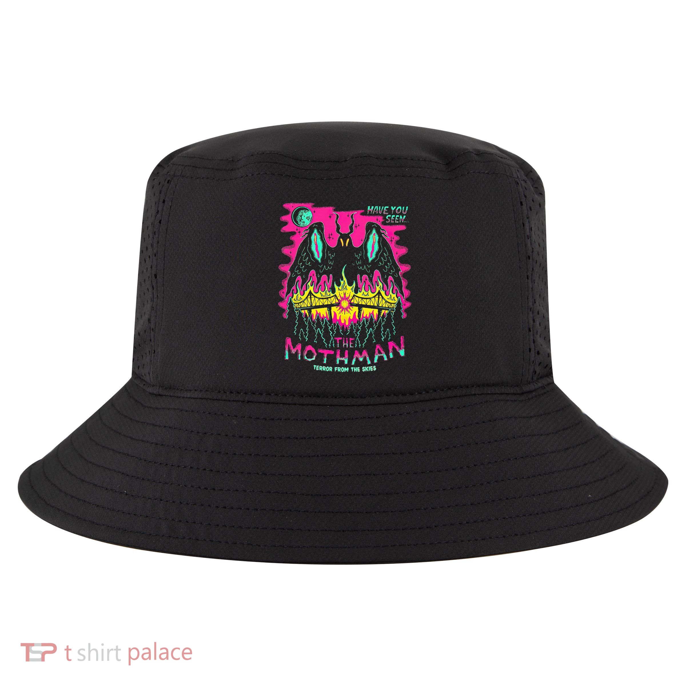 Mothman Halloween Shirts For Witches Wicked Clothes Cool Comfort Performance Bucket Hat