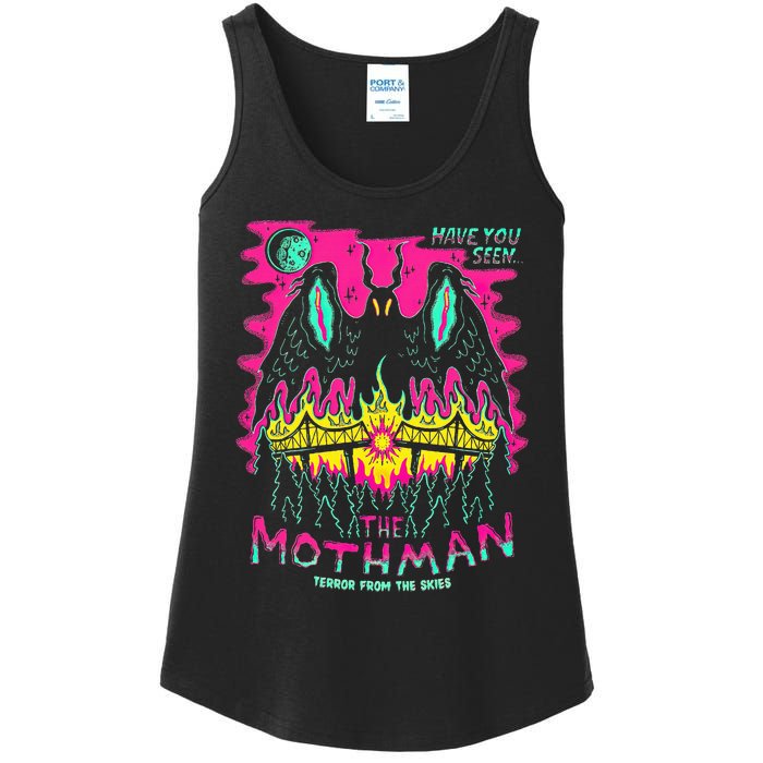 Mothman Halloween Shirts For Witches Wicked Clothes Ladies Essential Tank