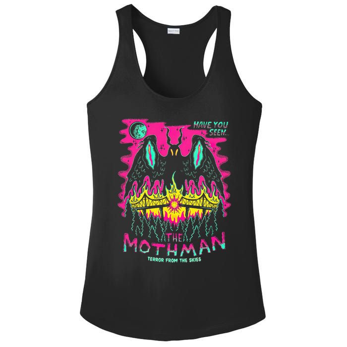 Mothman Halloween Shirts For Witches Wicked Clothes Ladies PosiCharge Competitor Racerback Tank