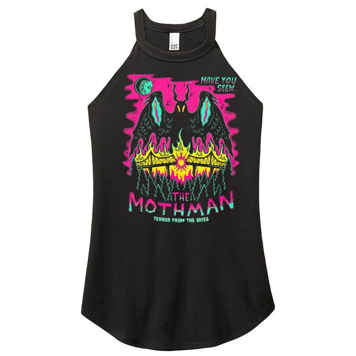 Mothman Halloween Shirts For Witches Wicked Clothes Women's Perfect Tri Rocker Tank