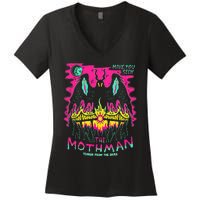 Mothman Halloween Shirts For Witches Wicked Clothes Women's V-Neck T-Shirt