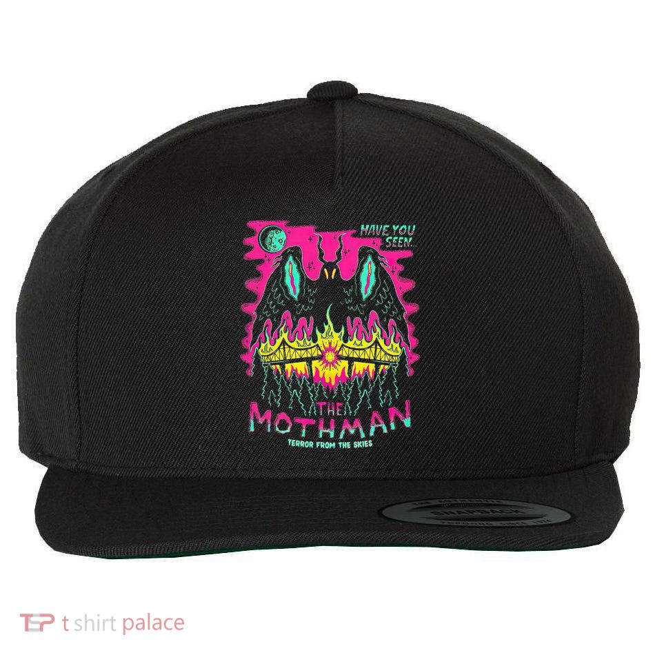 Mothman Halloween Shirts For Witches Wicked Clothes Wool Snapback Cap