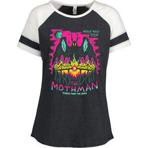 Mothman Halloween Shirts For Witches Wicked Clothes Enza Ladies Jersey Colorblock Tee