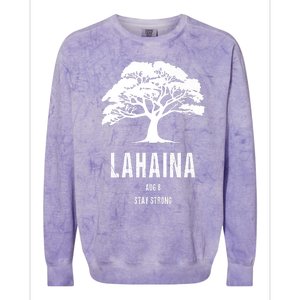 Maui Hawaii Strong Maui Wildfire Lahaina Survivor Colorblast Crewneck Sweatshirt