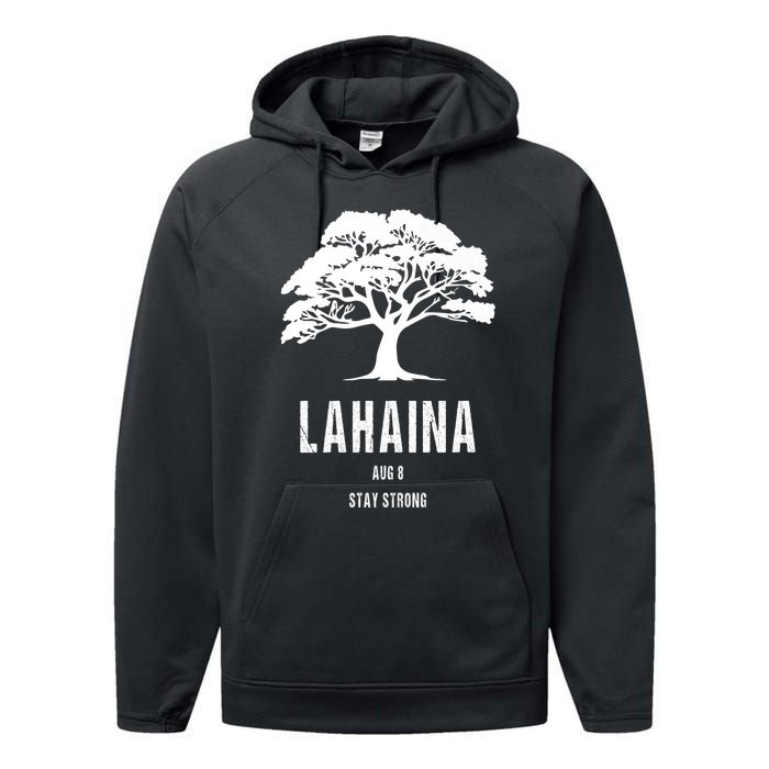 Maui Hawaii Strong Maui Wildfire Lahaina Survivor Performance Fleece Hoodie