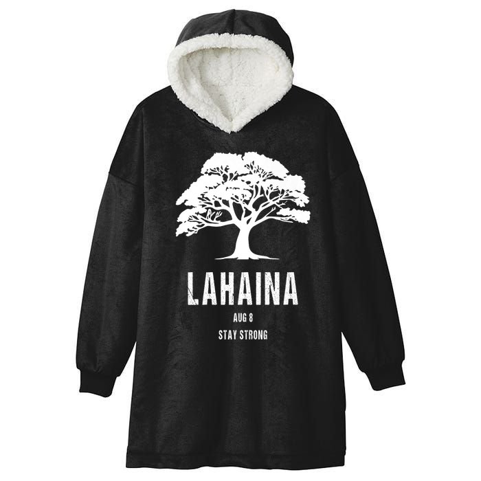 Maui Hawaii Strong Maui Wildfire Lahaina Survivor Hooded Wearable Blanket