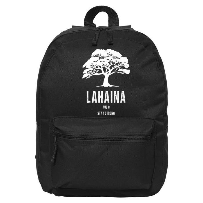 Maui Hawaii Strong Maui Wildfire Lahaina Survivor 16 in Basic Backpack