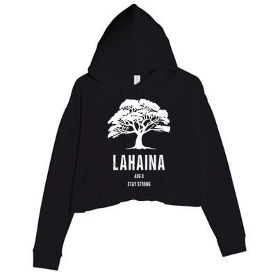 Maui Hawaii Strong Maui Wildfire Lahaina Survivor Crop Fleece Hoodie