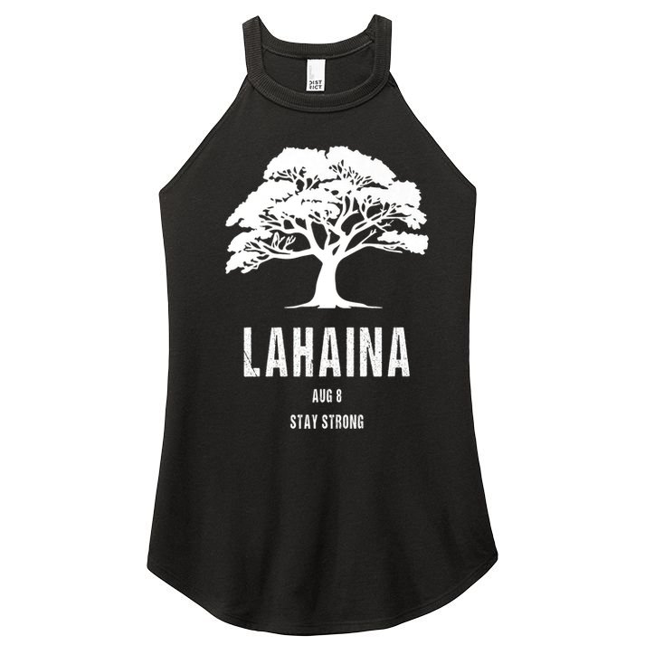 Maui Hawaii Strong Maui Wildfire Lahaina Survivor Women's Perfect Tri Rocker Tank
