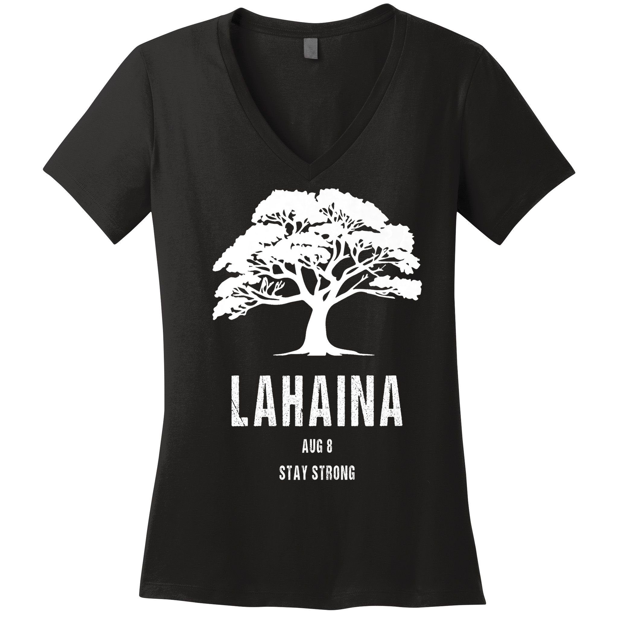 Maui Hawaii Strong Maui Wildfire Lahaina Survivor Women's V-Neck T-Shirt