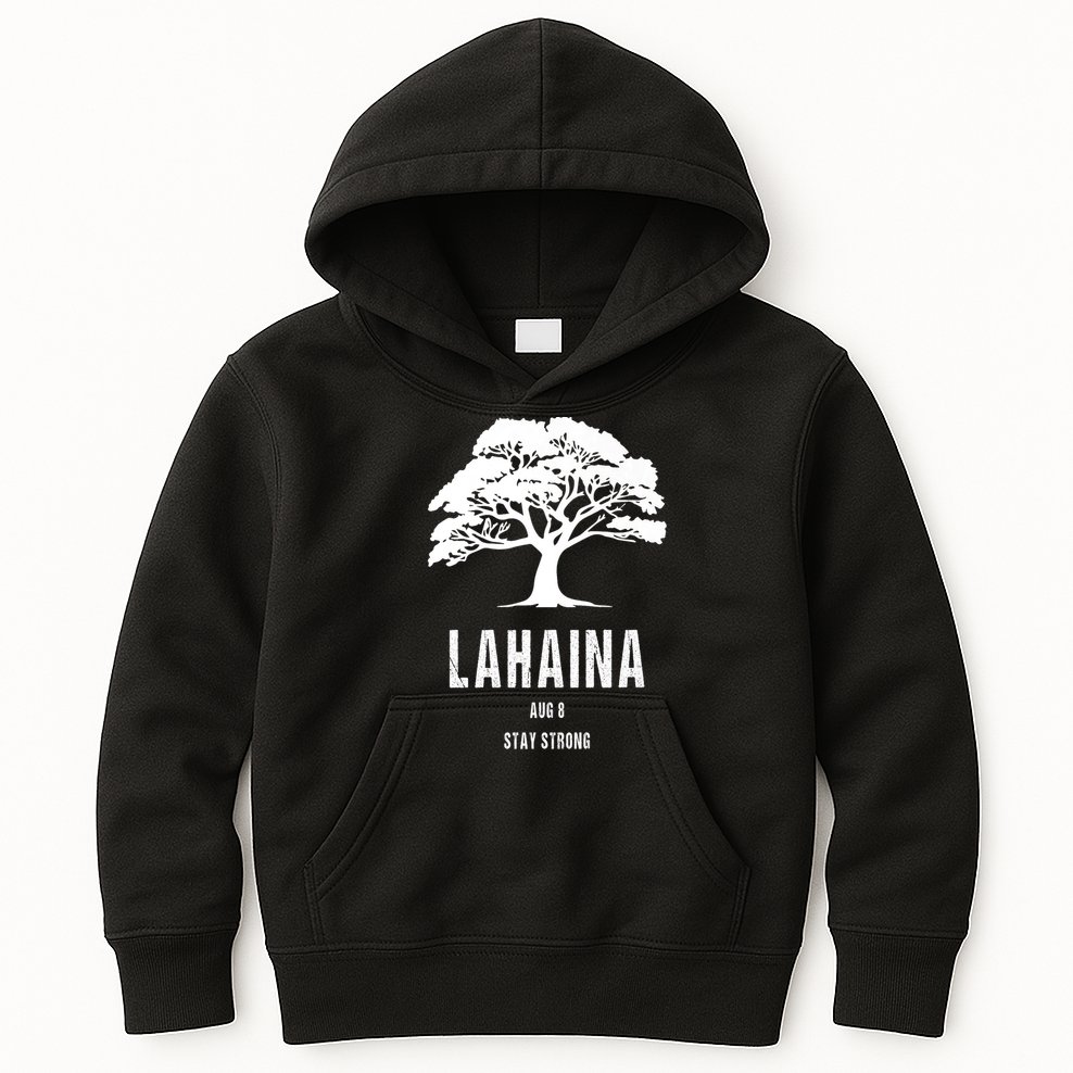 Maui Hawaii Strong Maui Wildfire Lahaina Survivor Kids Hoodie