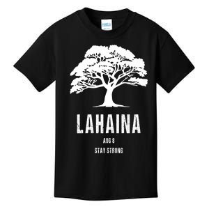 Maui Hawaii Strong Maui Wildfire Lahaina Survivor Kids T-Shirt