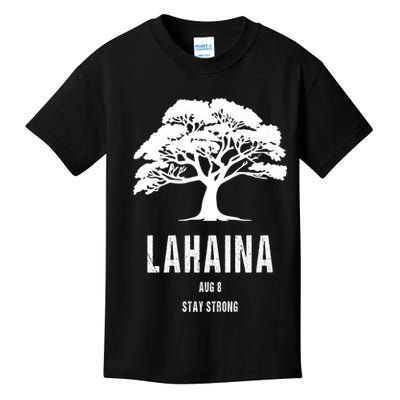 Maui Hawaii Strong Maui Wildfire Lahaina Survivor Kids T-Shirt