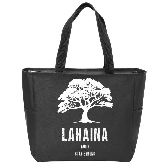 Maui Hawaii Strong Maui Wildfire Lahaina Survivor Zip Tote Bag
