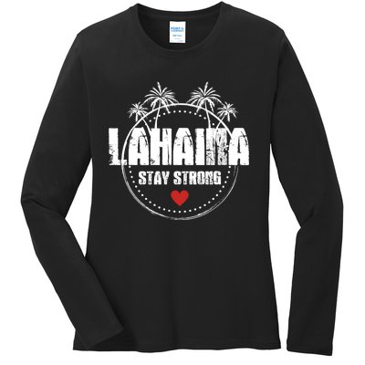 Maui Hawaii Strong Maui Lahaina Ladies Long Sleeve Shirt