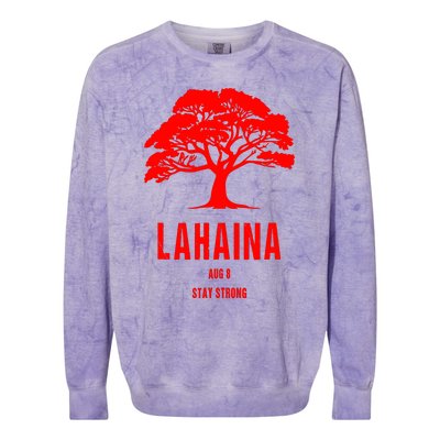 Maui Hawaii Strong Maui Wildfire Lahaina Survivor Colorblast Crewneck Sweatshirt