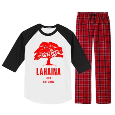 Maui Hawaii Strong Maui Wildfire Lahaina Survivor Raglan Sleeve Pajama Set