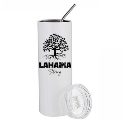 Maui Hawaii Strong Maui Wildfire Lahaina Survivor Stainless Steel Tumbler